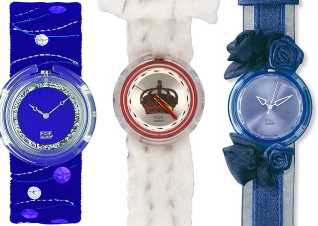 Pop-Kollektion von Swatch, bunte Uhren mit Quarzwerk