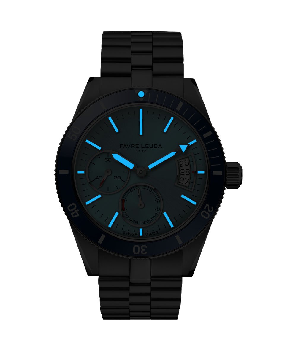Favre Leuba: Deep Raider Power Reserve bei Nacht