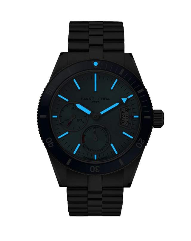 Favre Leuba: Deep Raider Power Reserve bei Nacht