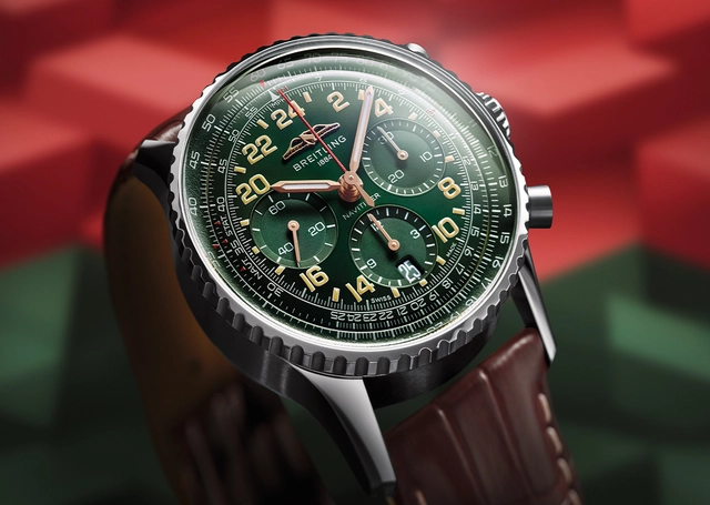 Breitling – Navitimer B02 Chronograph 41 Cosmonaute Signature Collection, Fliegeruhr mit Handaufzugswerk