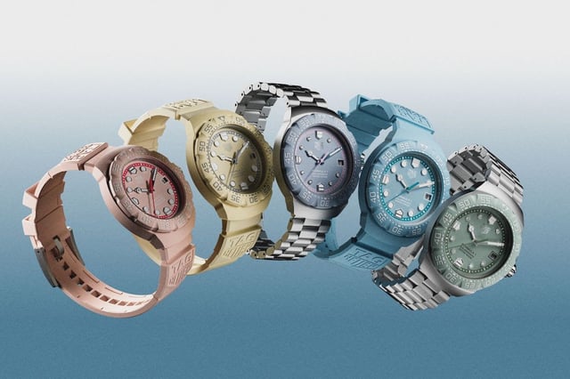 Frontansicht der Kollektion der TAG Heuer Formula 1 Solargraph 38mm Pastell