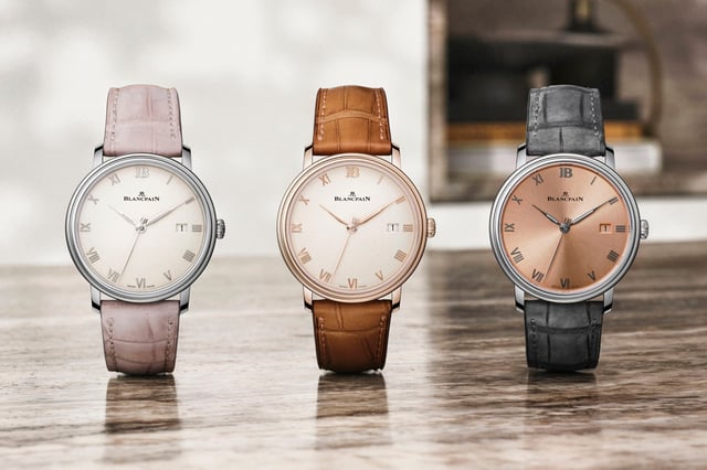 Blancpain: Villeret Ultraplate 38 mm, 3 Modelle in Stahl und Gold 