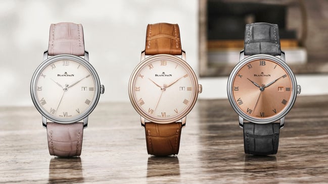 Blancpain: Villeret Ultraplate 38 mm, 3 Modelle in Stahl und Gold 