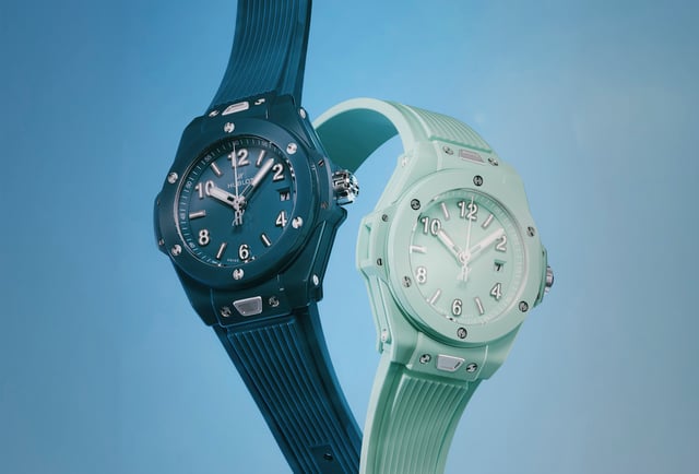 Die hublot BIG BANG PETROL BLUE und MINT GREEN CERAMIC 