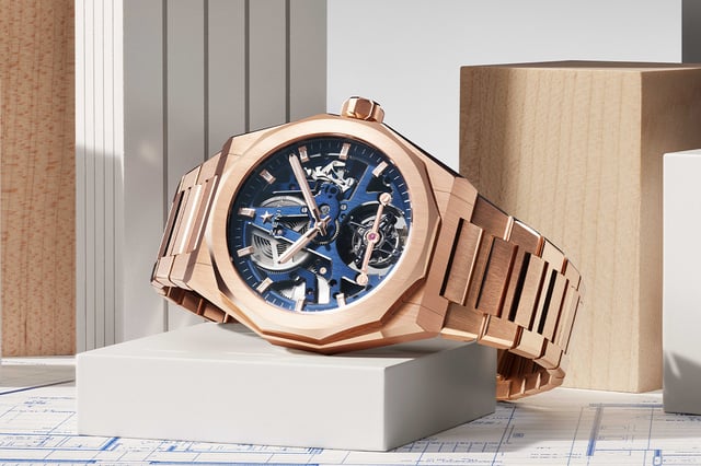 Zenith Defy Skyline Tourbillon Skeleton, Golduhr mit Tourbillon und skelettiertem Zifferblatt