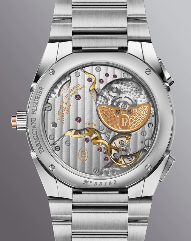 Parmigiani Fleurier – Tonda PF Minute Rattrapante Arctic Rose, Luxusuhr mit utomatik-Manufakturkaliber