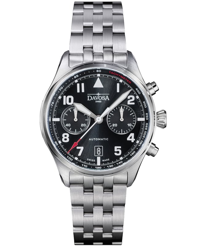 Davosa – Newton Pilot Chronograph, Fliegeruhr mit Chronograph und Automatikwerk