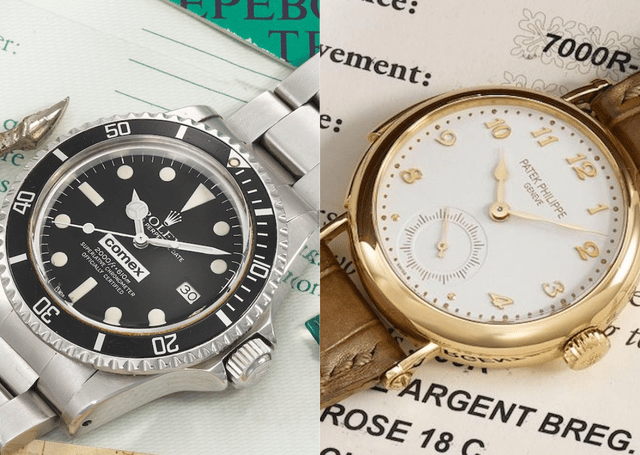 Die Rolex COMEX Sea-Dweller, reference 1665-Patek Philippe, reference 7000R-001