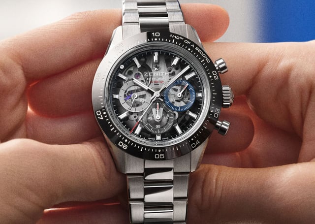 Zenith: Chronomaster Sport Skeleton Metallband in der Hand