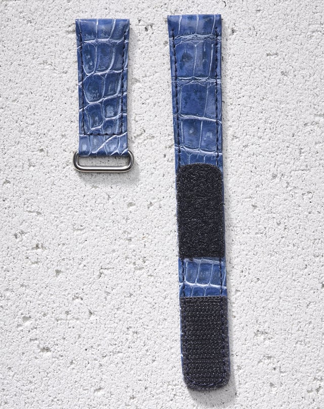 Jean Rousseau Velcro Alligator Strap , Lederband für Luxusuhren