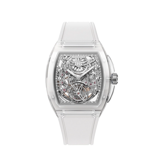 Bianchet UltraFino Sapphire, Uhr weiß von vorne