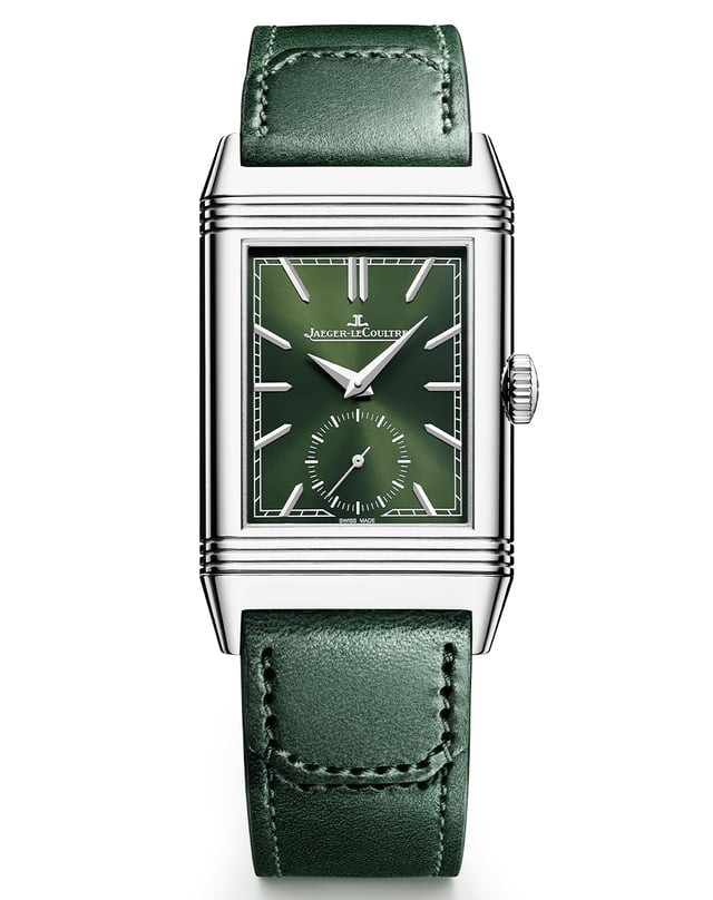 Jaeger-LeCoultre – Reverso Tribute Monoface Small Seconds, Dresswatch mit grünem Zifferblatt und wendbarem Gehäuse 