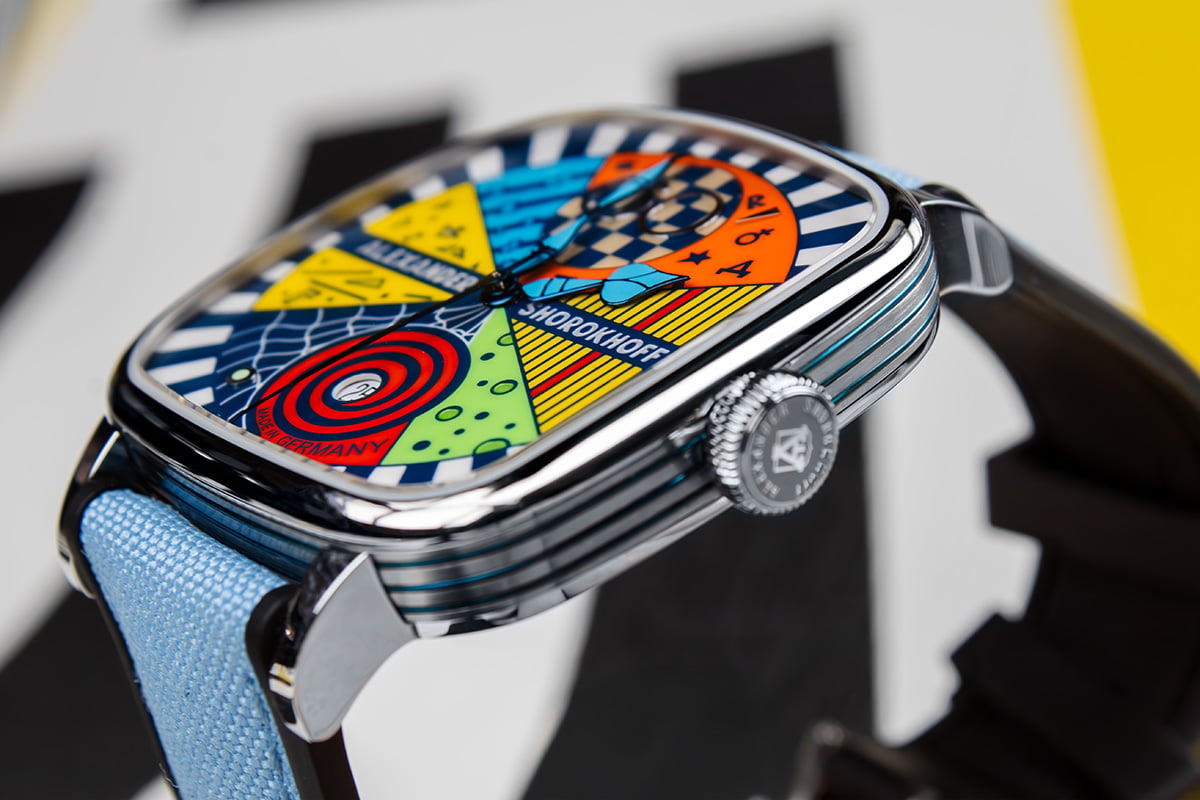 Alexander Shorokhoff Kandy Avantgarde Blue, Gehäuseseite