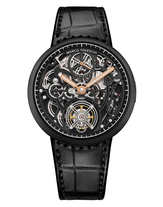 Marco Tedeschi: MT1.1 in schwarz DLC-beschichtetem Titan