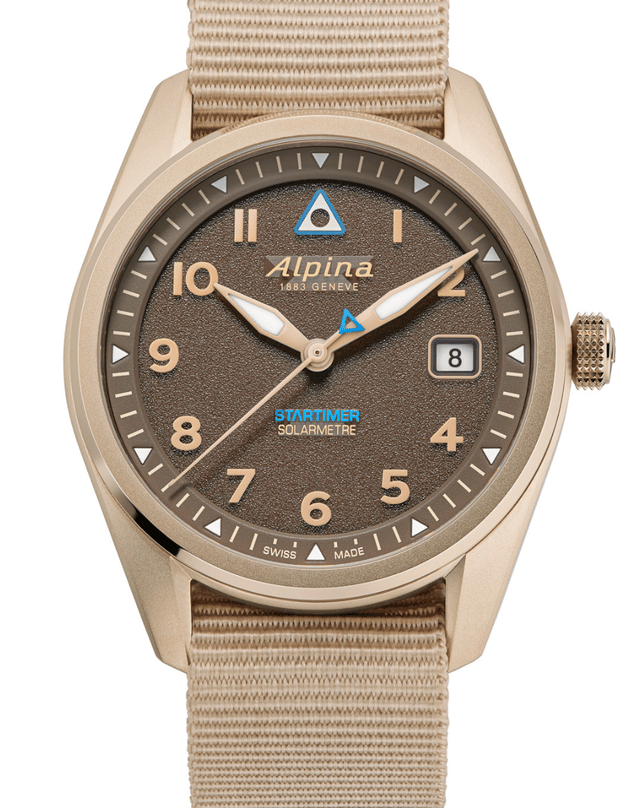 Alpina – Startimer Pilot Solarmetre, robuste Fliegeruhr mit Solarwerk