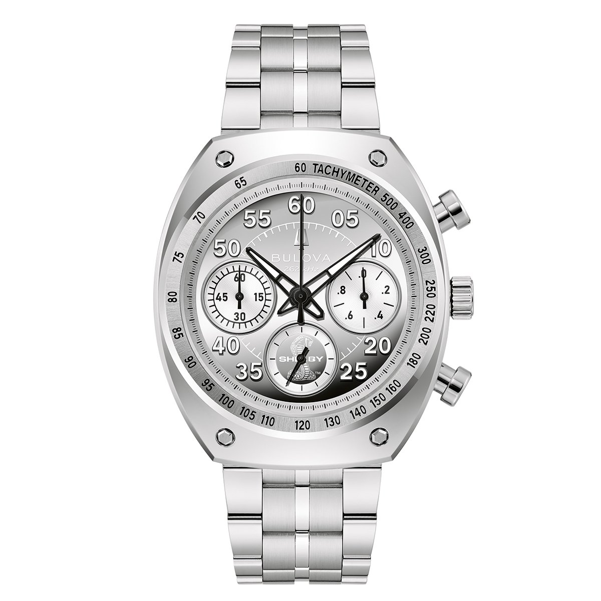 Frontansicht der Bulova Shelby Racer Chronograph