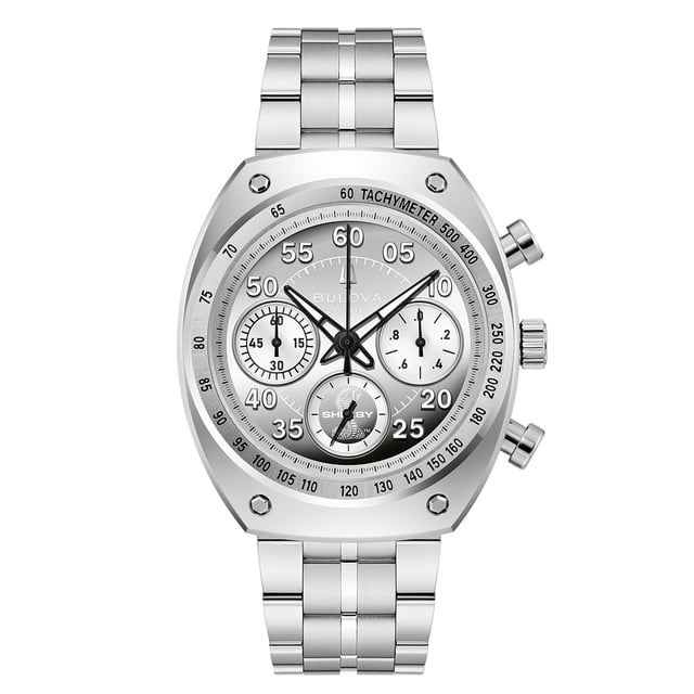 Frontansicht der Bulova Shelby Racer Chronograph