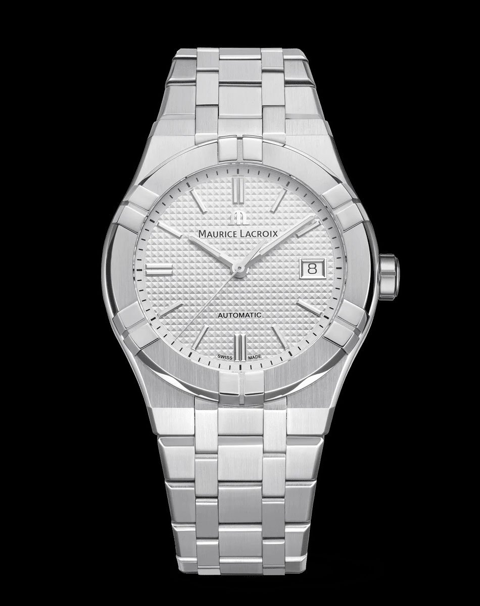 Maurice Lacroix: Aikon Automatik Date 39mm in Edelstahl mit Stahlband