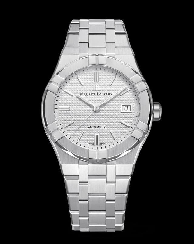 Maurice Lacroix: Aikon Automatik Date 39mm in Edelstahl mit Stahlband