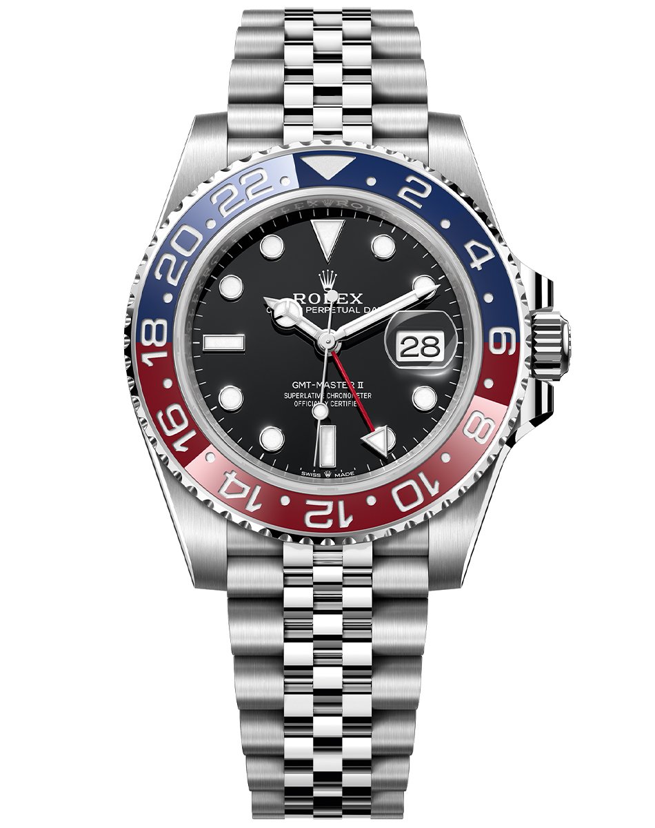 Rolex GMT-Master II, Automatikuhr mit blau-roter Lünette