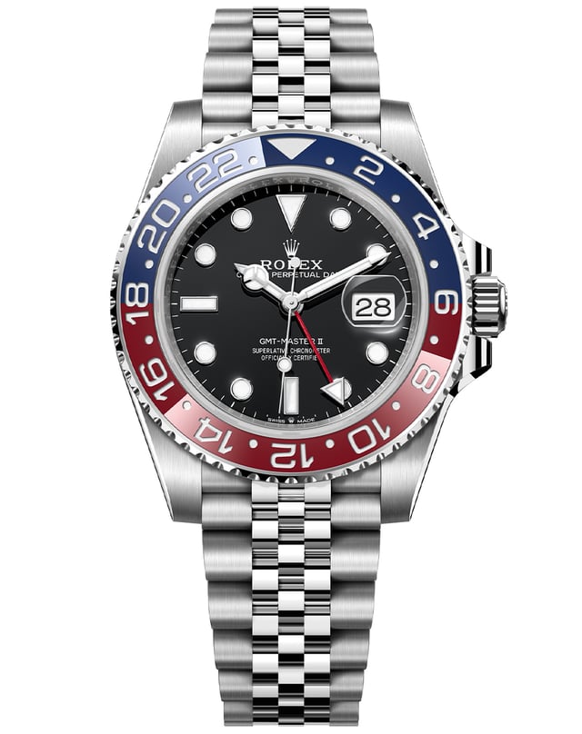 Rolex GMT-Master II, Automatikuhr mit blau-roter Lünette