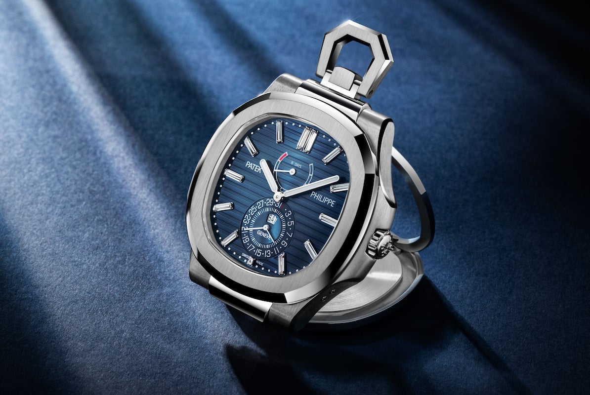 Frontantsicht der Nautilus-Taschenuhr, Patek Philippe
