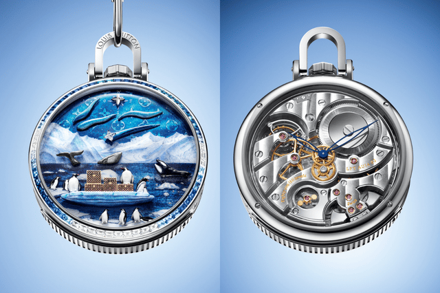 Front der Louis Vuitton Escale en Alaska Pocket Watch