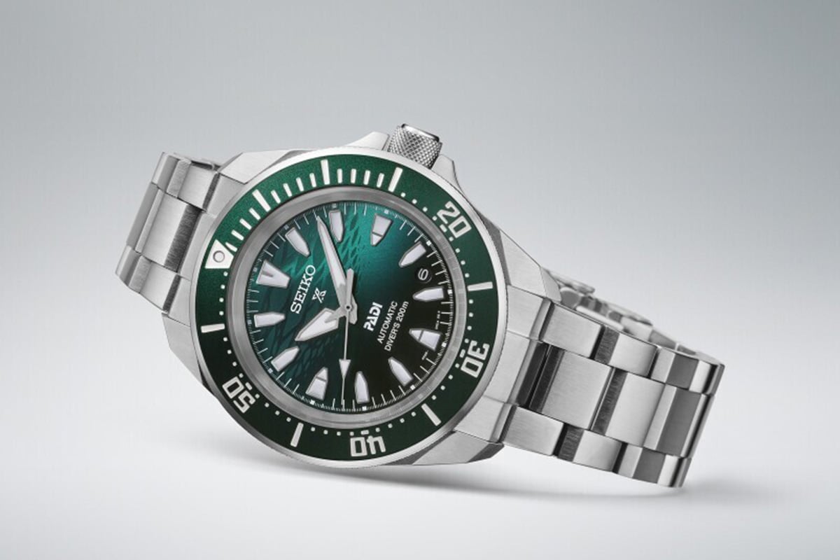 Seiko Automatic Diver‘s „Samurai“ Padi Special Edition SRPL53K1, liegend
