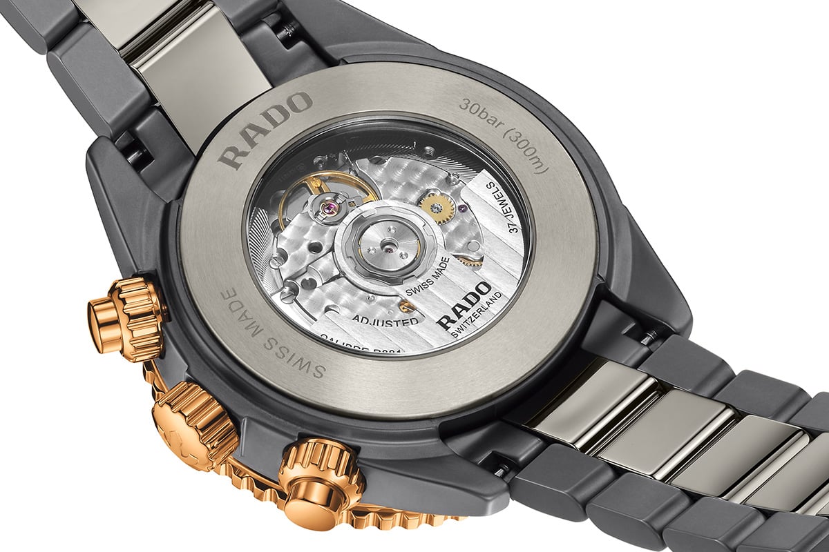 Rado Captain Cook High-Tech Ceramic Chronograph, Ref. R32195202, Gehäuseboden