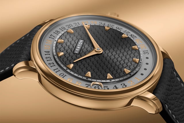 Krayon – Anyday Roségold, goldene und elegante Uhr mit mechanischem Werk und besonderer Kalenderfunktion