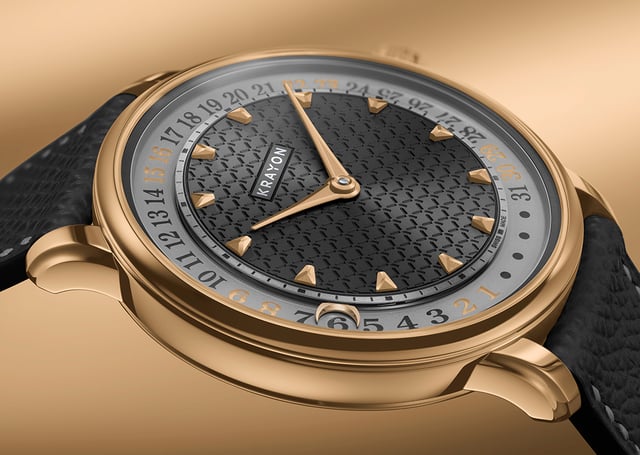 Krayon – Anyday Roségold, goldene und elegante Uhr mit mechanischem Werk und besonderer Kalenderfunktion