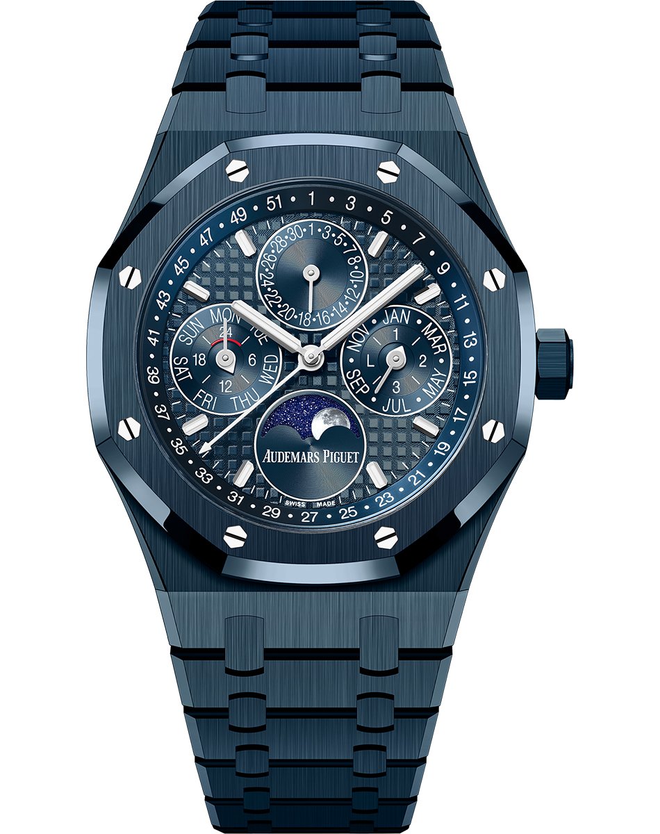 Royal Oak Perpetual Calendar Automatic, blaue Keramikuhr mit ewigem Kalender von Audemars Piguet