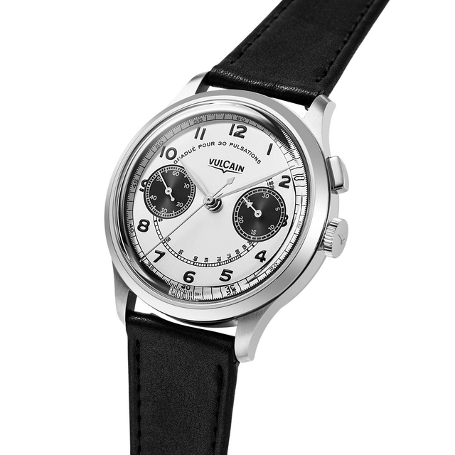 Vulcain: Monopusher Panda mit Lederband