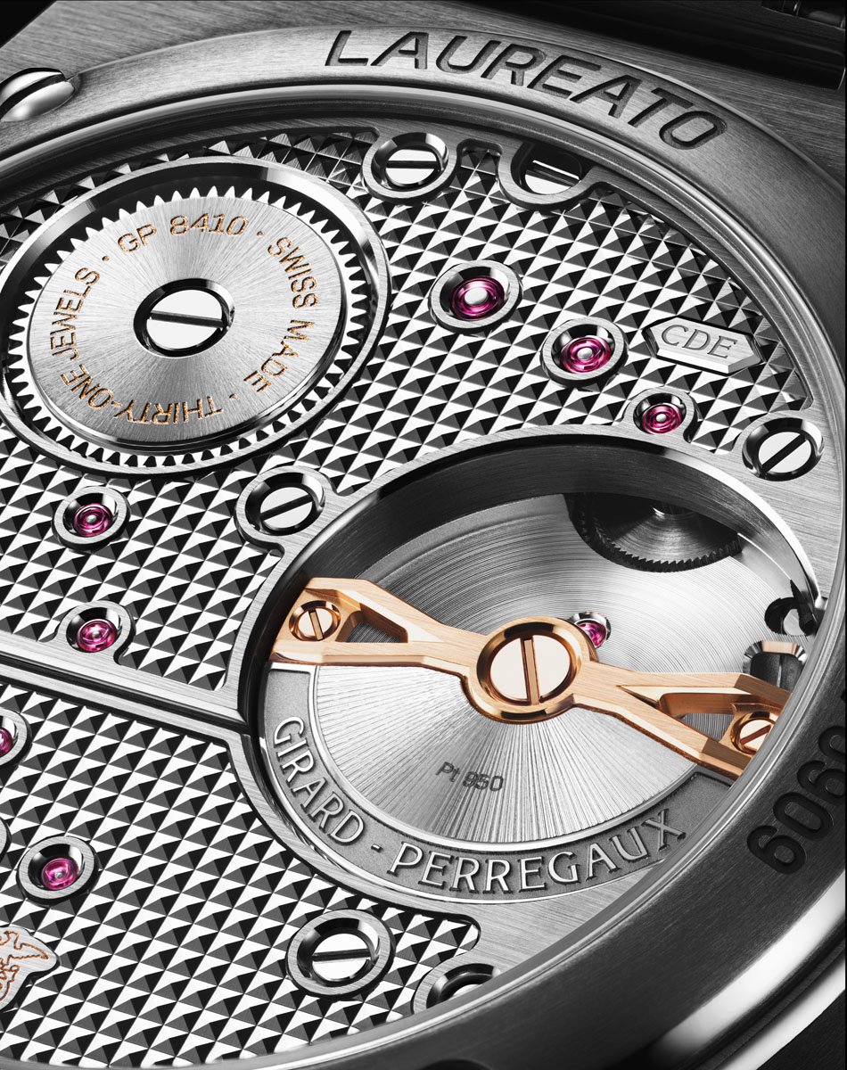 Girard-Perregaux: Laureato Fifty Tourbillon Micro-Rotor 39 mm Kaliber GP 8410