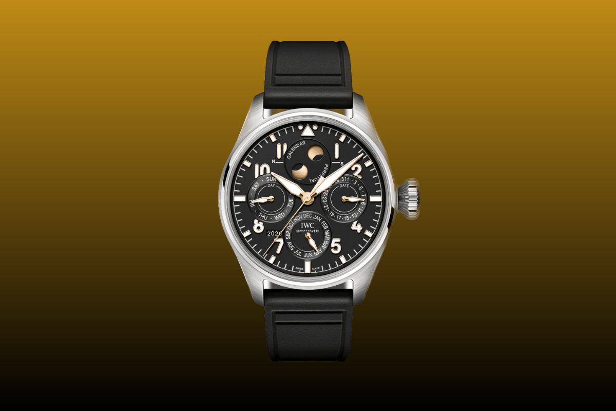 Front der IWC Mercedes-Benz Big Pilot Perpetual Calendar Proset