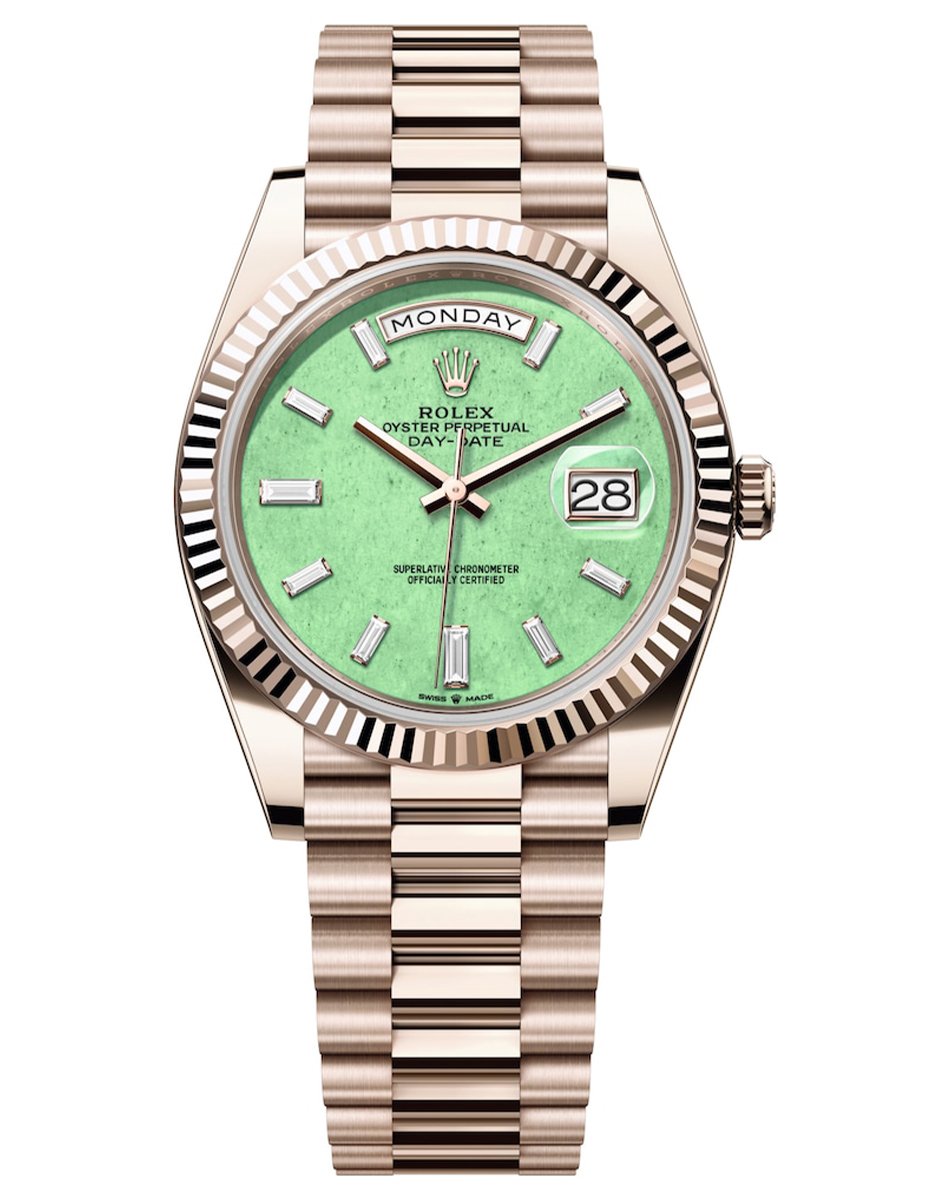 Rolex Day-Date 40, Golduhr mit Datums- und Tagesanzeige