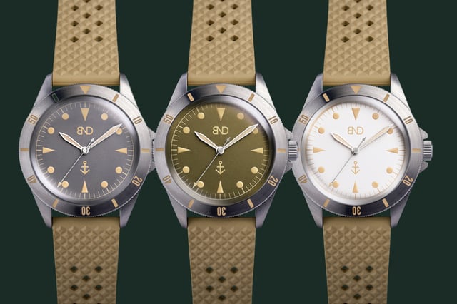BND – MN Limited Edition, Taucheruhr mit Automatikwerk und Kautschukband