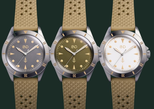 BND – MN Limited Edition, Taucheruhr mit Automatikwerk und Kautschukband