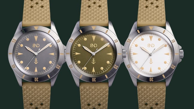 BND – MN Limited Edition, Taucheruhr mit Automatikwerk und Kautschukband