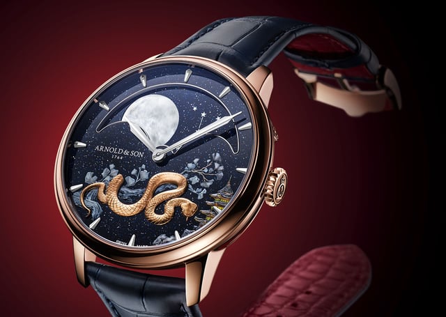 Arnold & Son: Perpetual Moon 41.5 Red Gold Year of the Snake