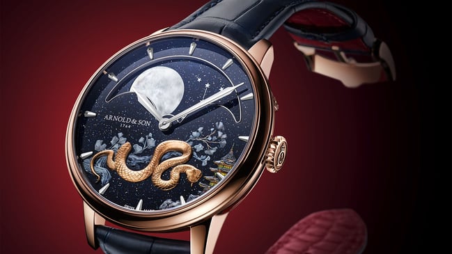 Arnold & Son: Perpetual Moon 41.5 Red Gold Year of the Snake
