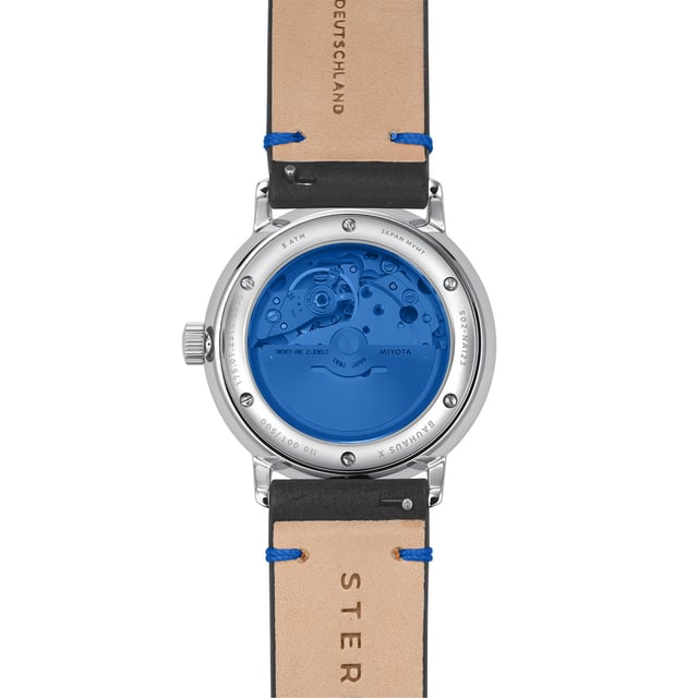 Sternglas: Naos Automatik Edition Bauhaus X blau Boden