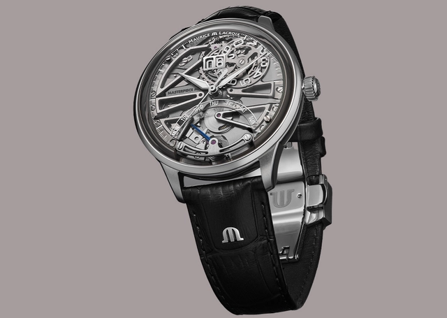 Maurice Lacroix – 1975 Master Grand Date Retrograde, skelettierte Automatikuhr mit retrograder Anzeige