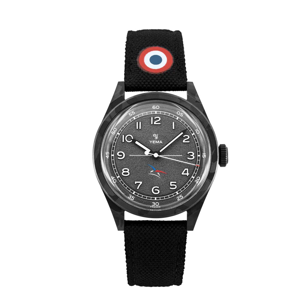 Frontansicht der Yema Flygraf Pilot French Air Force