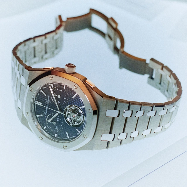 Audemars Piguet Royal Oak „Jumbo“ Extra-Thin Selfwinding Flying Tourbillon Chronograph RD#5 „150-Jähriges Jubiläum“ 39 mm, Referenz 26545XT.OO.1240XT.01