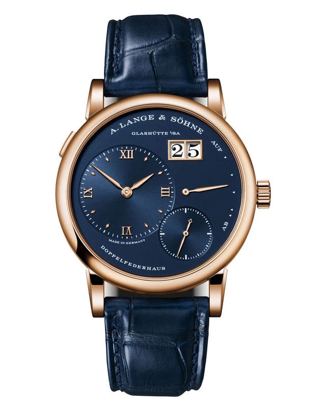 A. Lange & Söhne: Lange 1 in Rotgold mit blauem Zifferblatt