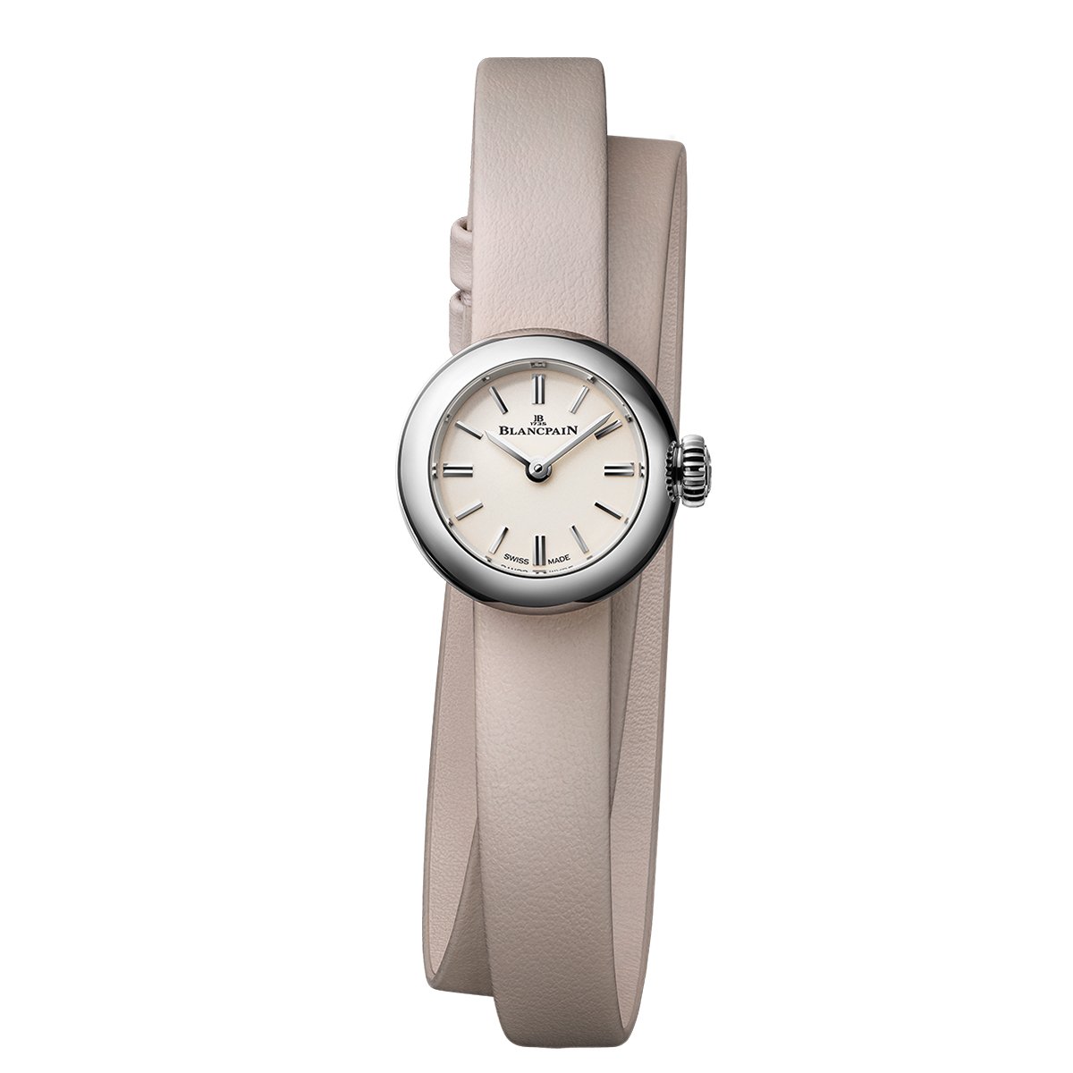 Blancpain Ladybird Lady B Damenuhr, Stahluhr, runde Kugelform