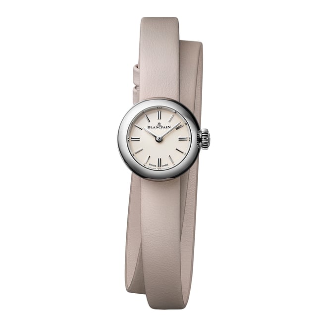 Blancpain Ladybird Lady B Damenuhr, Stahluhr, runde Kugelform