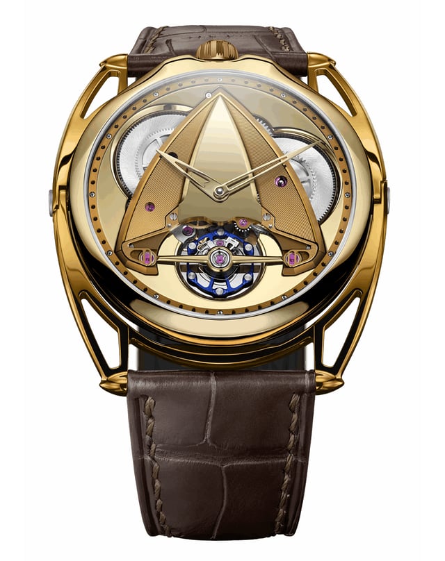 De Bethune - DB28xs Yellow Tones, ausgefallene Uhrenkreation mit teilskelettiertem Zifferblatt