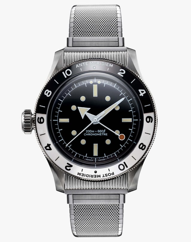 Serica Ref. 8315-1, Edelstahluhr mit GMT-Funktion und Automatikwerk